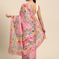 Women's Cotton Blend Floral Print Saree