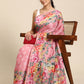 Women's Cotton Blend Floral Print Saree