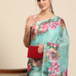 Women's Cotton Blend Floral Print Saree