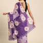 Women's Cotton Blend Floral Print Saree