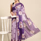Women's Cotton Blend Floral Print Saree