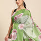 Women's Cotton Blend Floral Print Saree