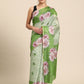 Women's Cotton Blend Floral Print Saree