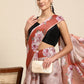 Women's Cotton Blend Floral Print Saree