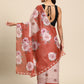 Women's Cotton Blend Floral Print Saree