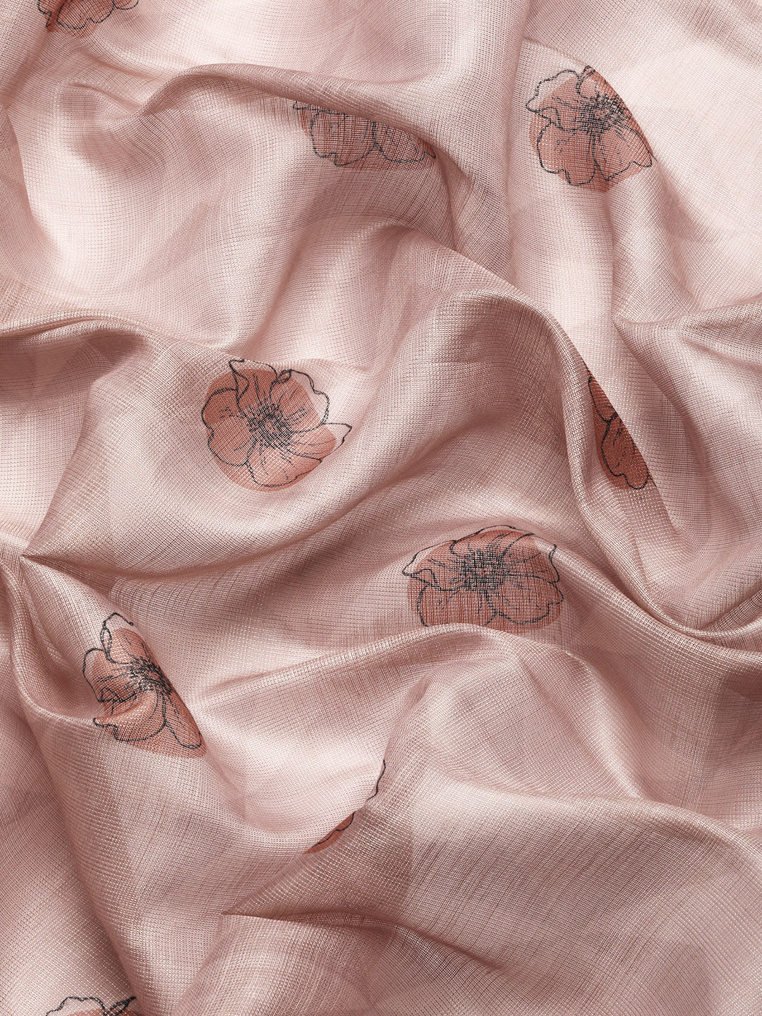 Women's Cotton Blend Floral Print Saree