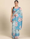 Women's Cotton Blend Floral Print Saree