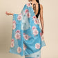 Women's Cotton Blend Floral Print Saree