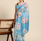 Women's Cotton Blend Floral Print Saree