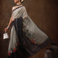 Cotton Blend Floral Printed Saree