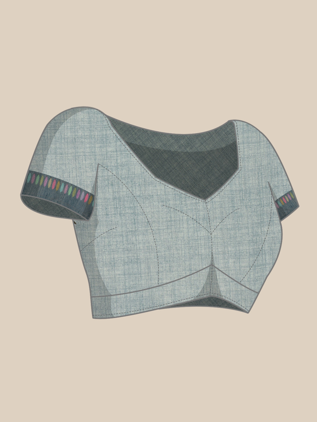 Cotton Blend Floral Printed Saree