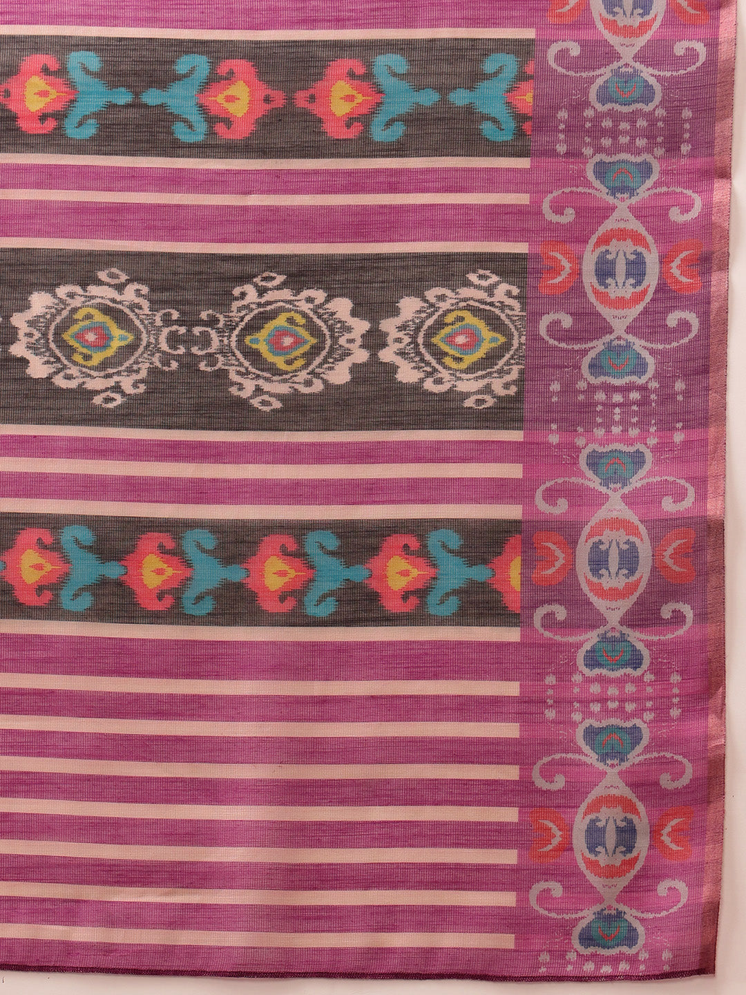Women's Cotton Silk Floral Printed Saree