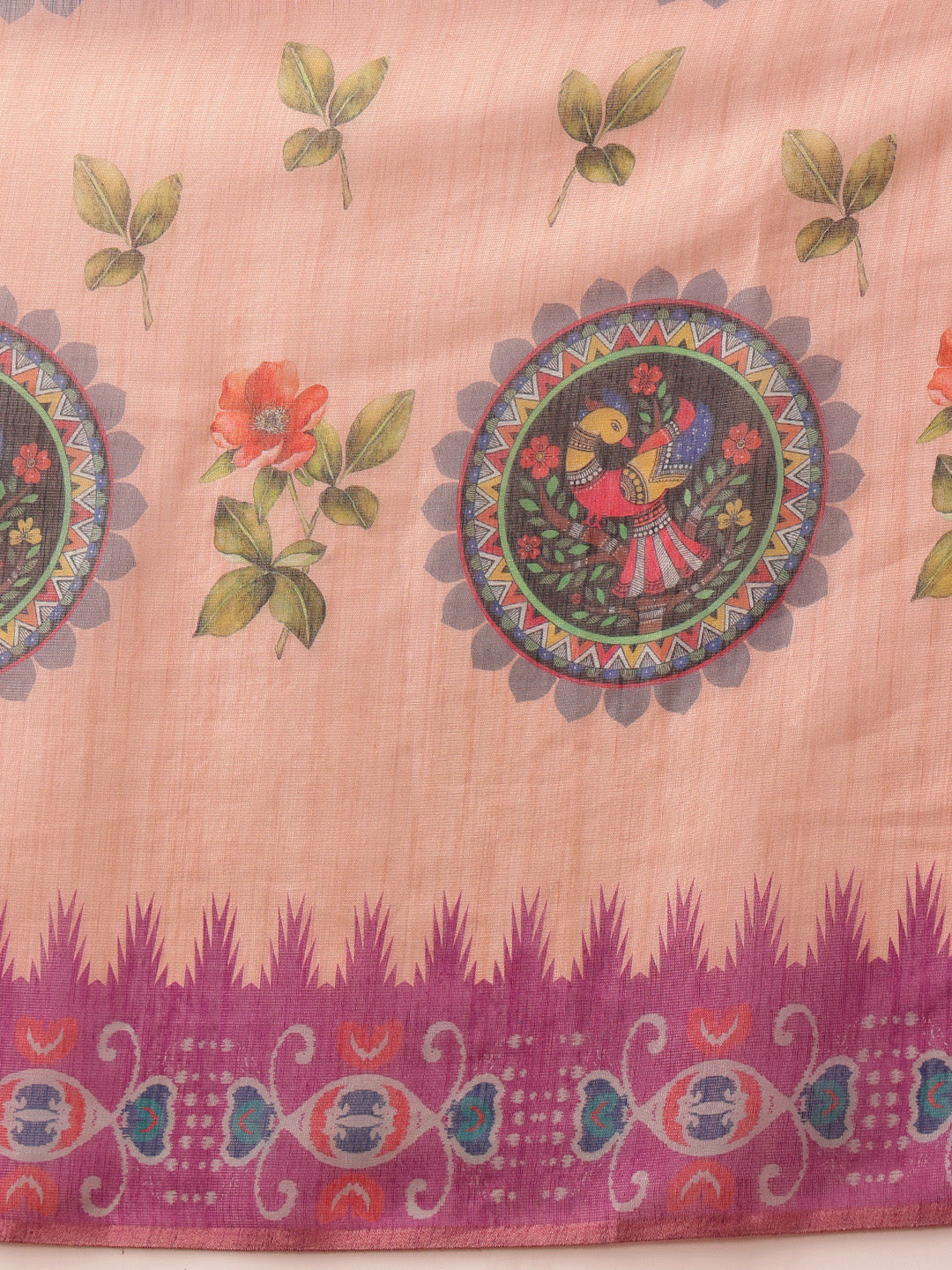 Women's Cotton Silk Floral Printed Saree