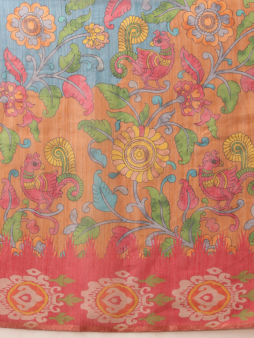 Women's Cotton Silk Floral Printed Saree
