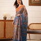 Women's Cotton Silk Floral Printed Saree