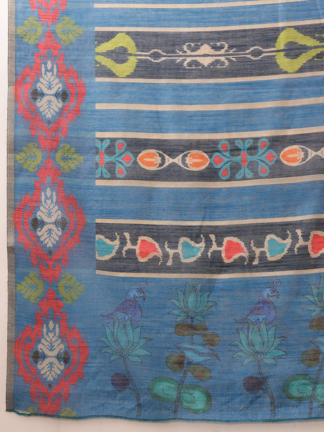 Women's Cotton Silk Floral Printed Saree