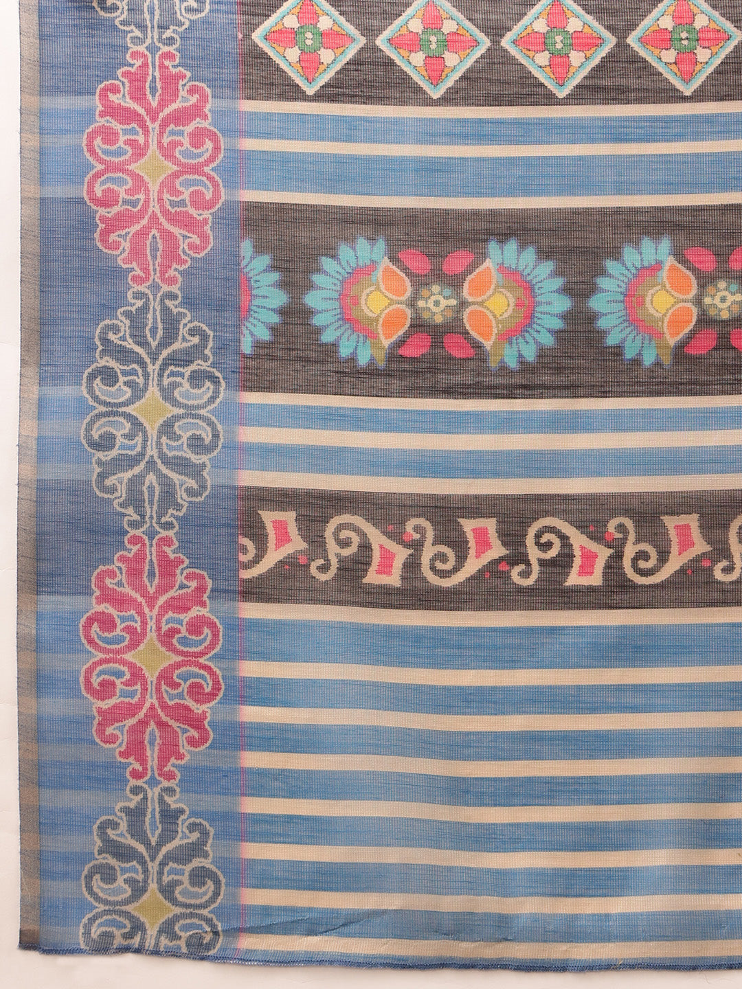 Women's Cotton Silk Floral Printed Saree