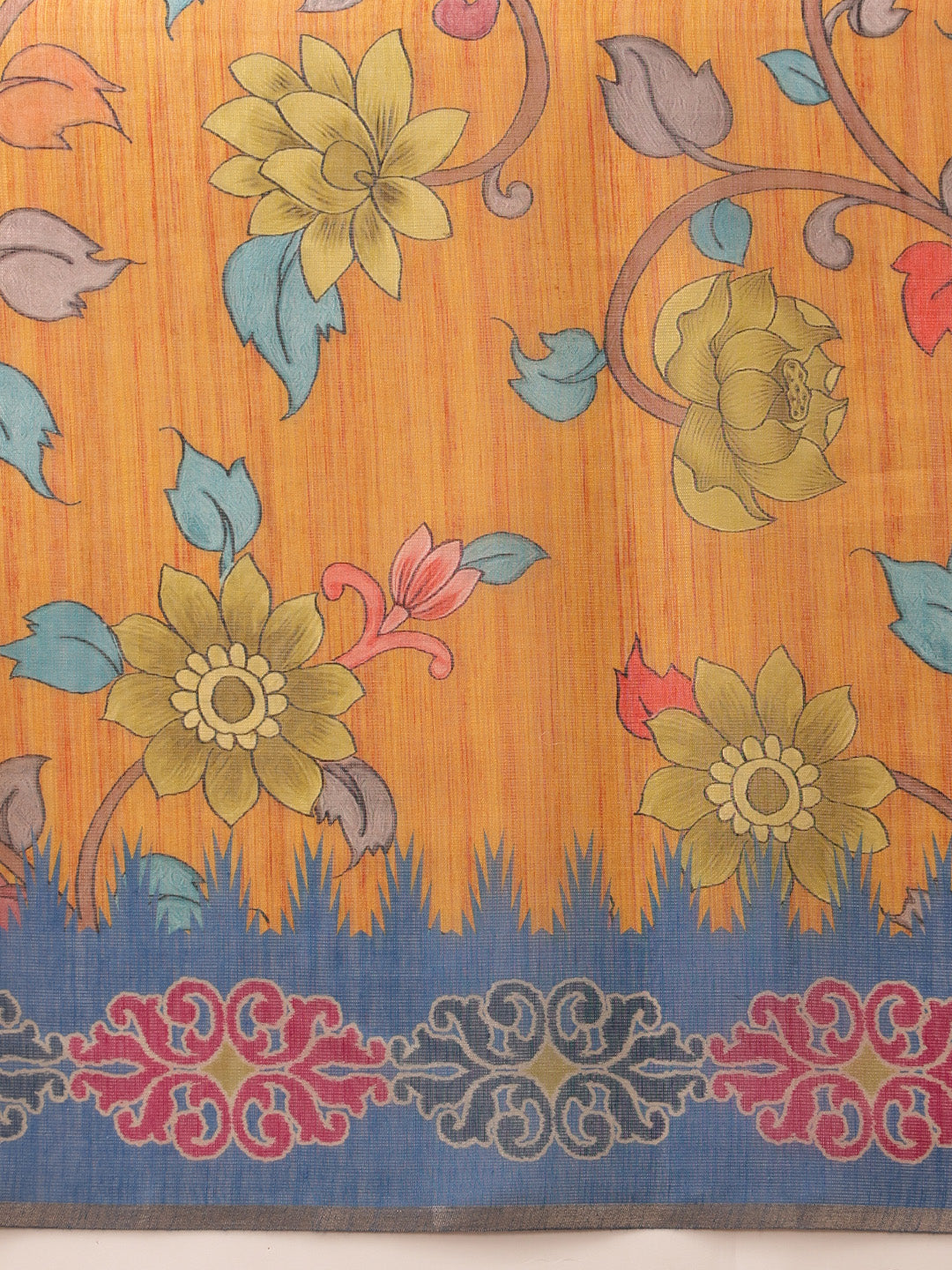 Women's Cotton Silk Floral Printed Saree