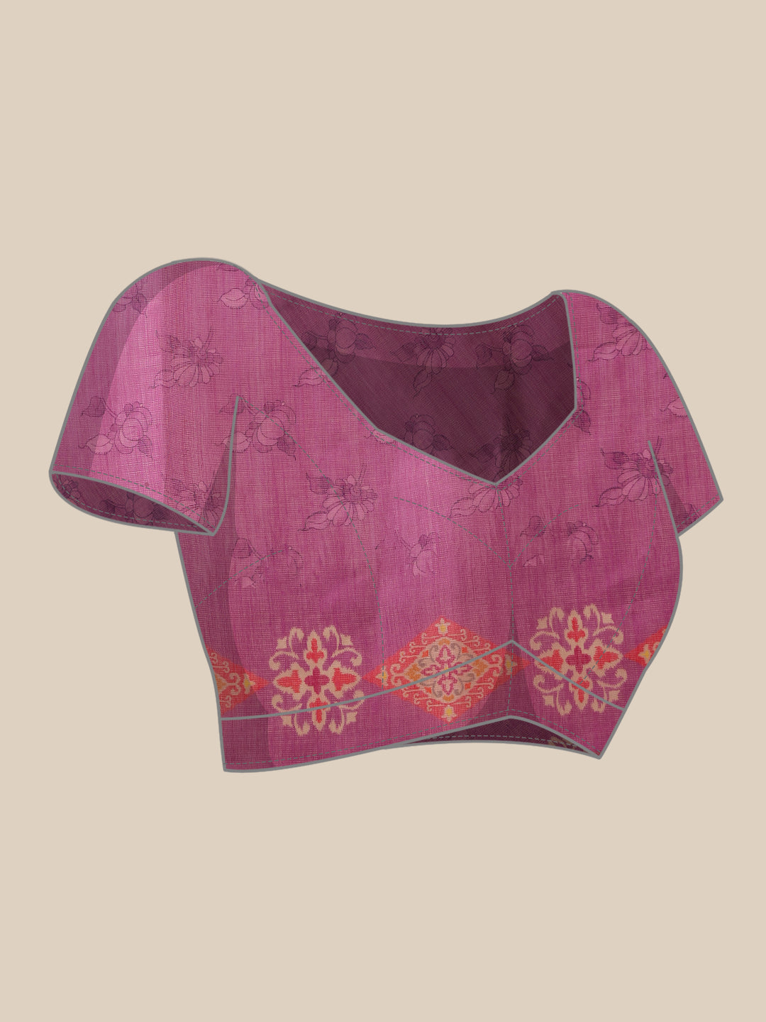 Women's Cotton Silk Floral Printed Saree
