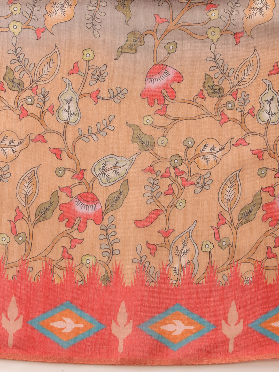 Women's Cotton Silk Floral Printed Saree