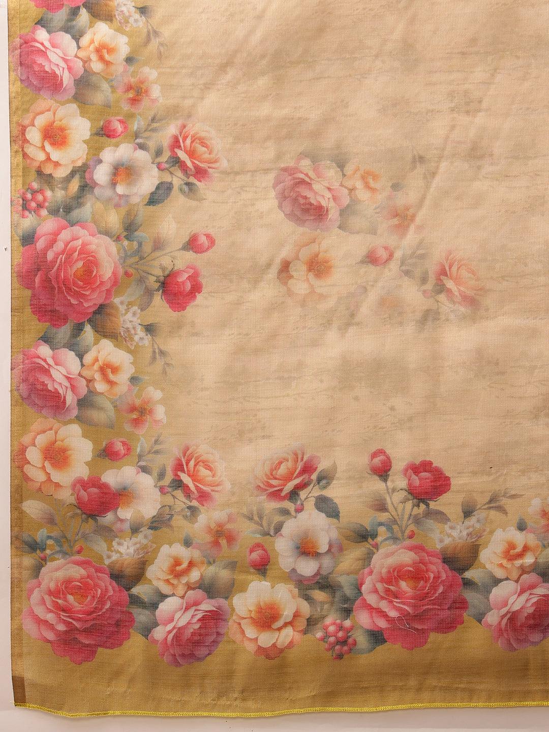 Women's Cotton Silk Floral Printed Saree