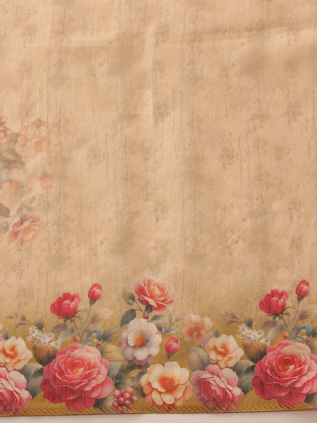 Women's Cotton Silk Floral Printed Saree