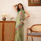 Women's Cotton Silk Floral Printed Saree