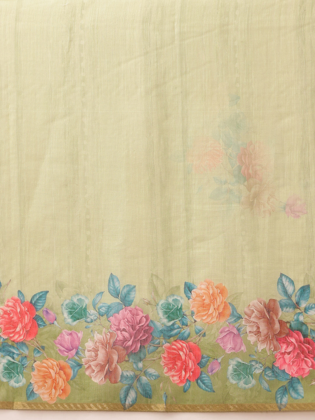 Women's Cotton Silk Floral Printed Saree