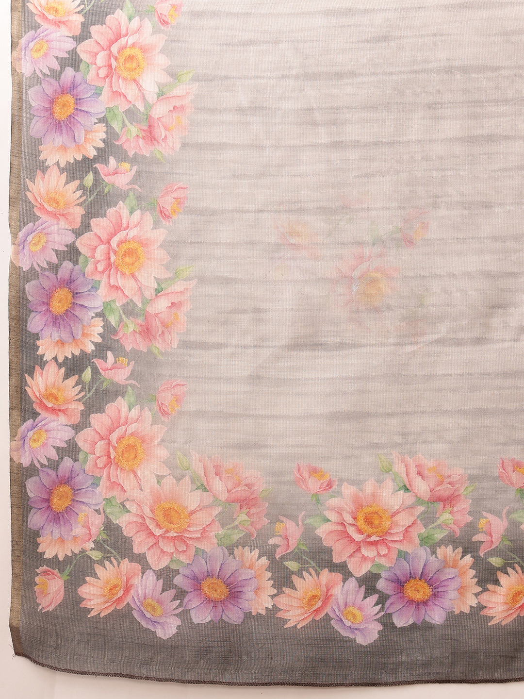 Women's Cotton Silk Floral Printed Saree