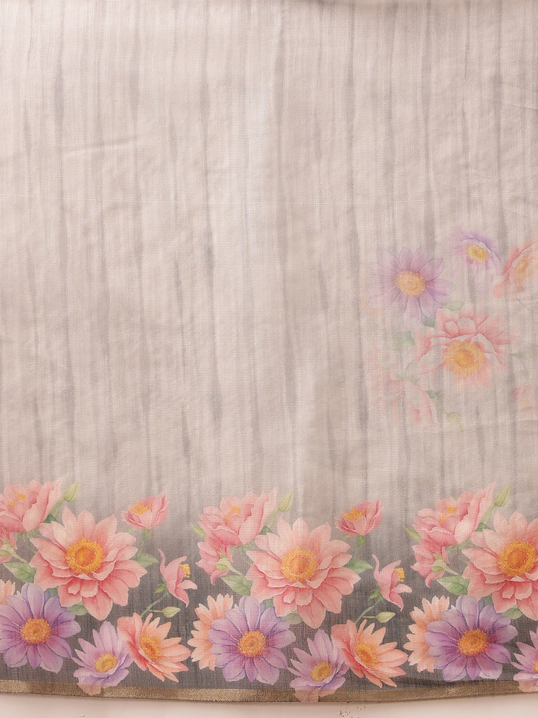 Women's Cotton Silk Floral Printed Saree