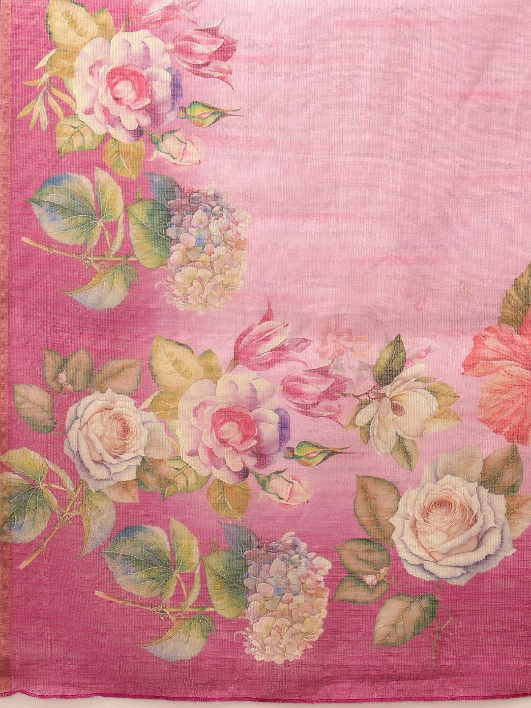 Women's Cotton Silk Floral Printed Saree