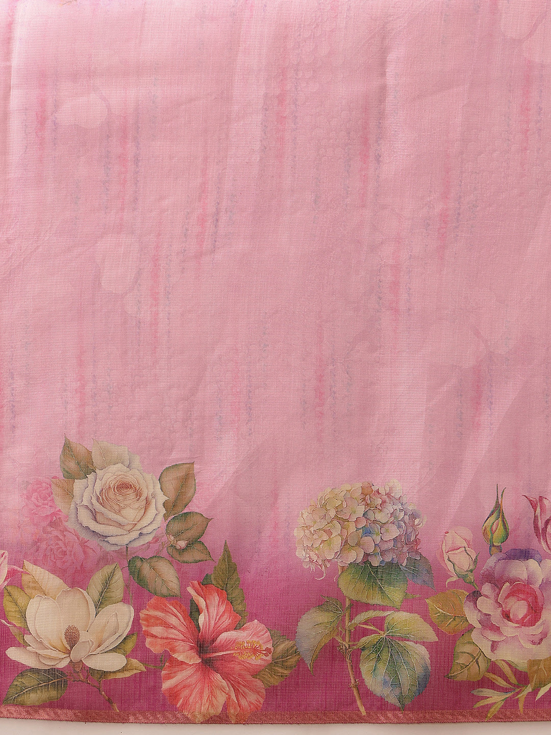Women's Cotton Silk Floral Printed Saree