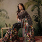 Digital Printed Cotton Silk Tissue Black Saree