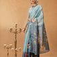Digital Printed Cotton Silk Tissue Saree