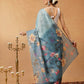 Digital Printed Cotton Silk Tissue Saree