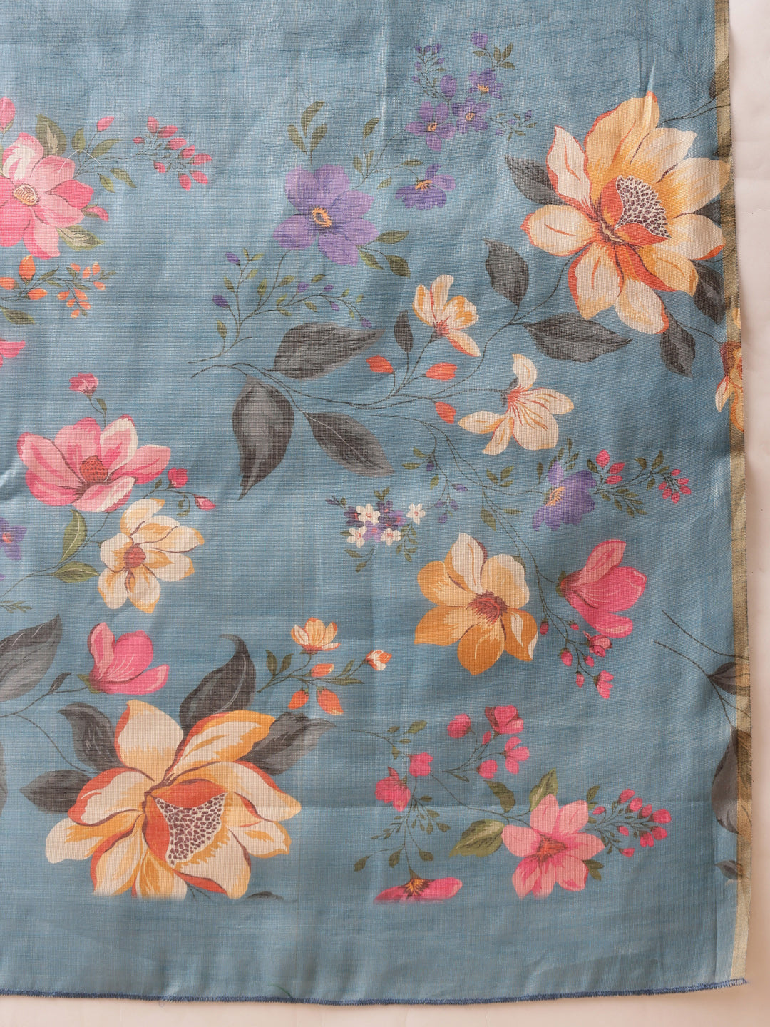 Digital Printed Cotton Silk Tissue Saree
