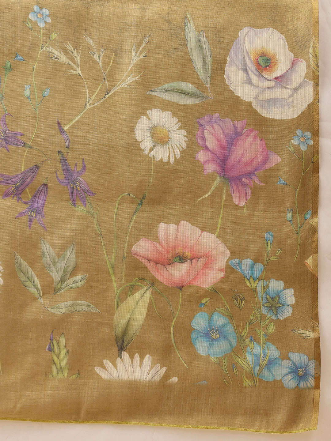 Digital Printed Cotton Silk Tissue Saree