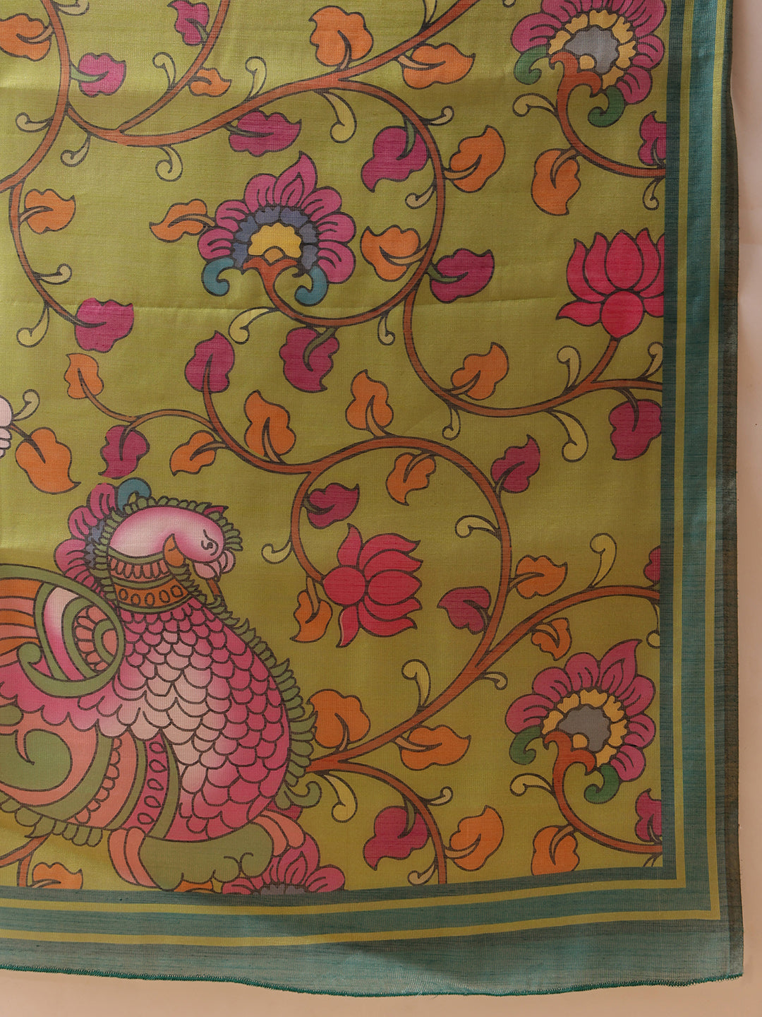 Digital Printed Cotton Silk Tissue Saree