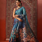 Floral Printed Cotton Silk Tissue Saree