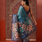 Floral Printed Cotton Silk Tissue Saree