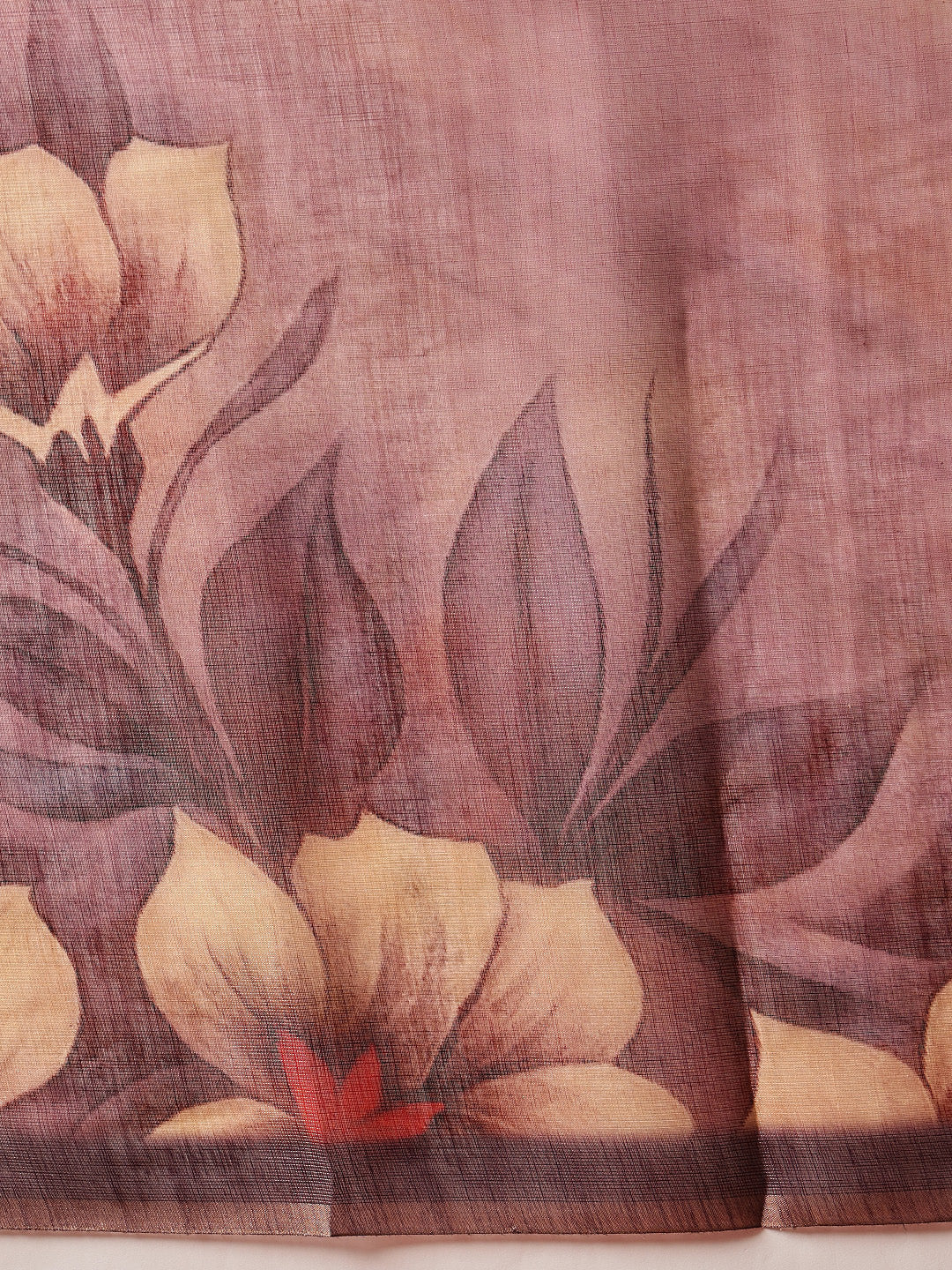 Floral Printed Cotton Silk Tissue Saree