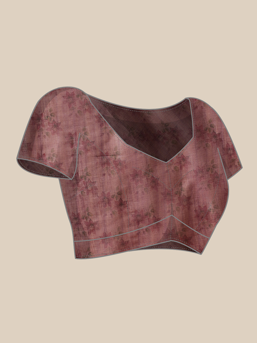 Floral Printed Cotton Silk Tissue Saree