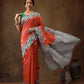 Women's Soft Silk Printed Saree With Tassels