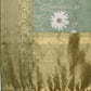 Muga Silk Floral Printed Zari Woven Saree