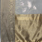 Muga Silk Floral Printed Zari Woven Saree