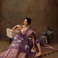 Muga Silk Floral Printed Zari Woven Saree