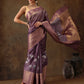 Muga Silk Floral Printed Zari Woven Saree
