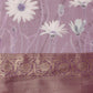 Muga Silk Floral Printed Zari Woven Saree