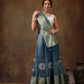 Muga Silk Floral Printed Zari Woven Saree