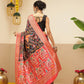 Women's Soft Tusser Silk Digital Printed Kalamkari Saree With Viscous Jacquard Border